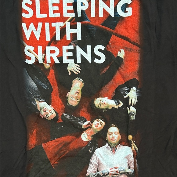 Sleeping With Sirens Black Graphic Band T-Shirt, Size XL, NWOT - Picture 3 of 5